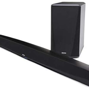 Denon DHT-S516H Home Theater Slim Soundbar System with Wireless Subwoofer | Bluetooth & HEOS | Amazon Alexa Compatibility | Quick Setup - All Cables Included | Wall-Mountable | Black