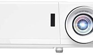 Optoma HZ39HDR Laser Home Theater Projector with HDR | 4K Input | 4000 lumens | Lamp-Free Reliable Operation 30,000 hours | Easy Setup with 1.3X Zoom | Quiet Operation 32dB | Crestron Compatible,White