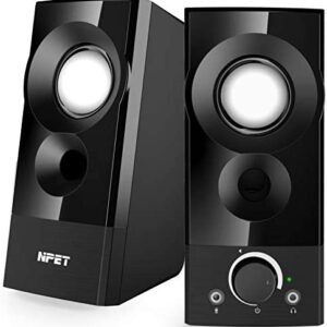 NPET CS20 Computer Speakers, 2.0 Channel USB Powered Multimedia Speakers