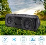 Bluetooth Audio system, Photo voltaic Bluetooth Speaker Moveable Wi-fi Waterproof