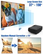 Asnish Moveable Bluetooth Projector House Theater