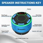 BassPal IPX7 Waterproof Transportable Wi-fi Bathe Speaker