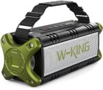 Bluetooth Speaker, W-KING 50W Tremendous Loud Transportable Bluetooth Speaker Waterproof IPX6 with 8000mAh Energy Financial institution/Punchy Bass/TWS, Outside Bluetooth 5.0 Stereo Audio system Assist 24H Playtime/TF Card/AUX/NFC